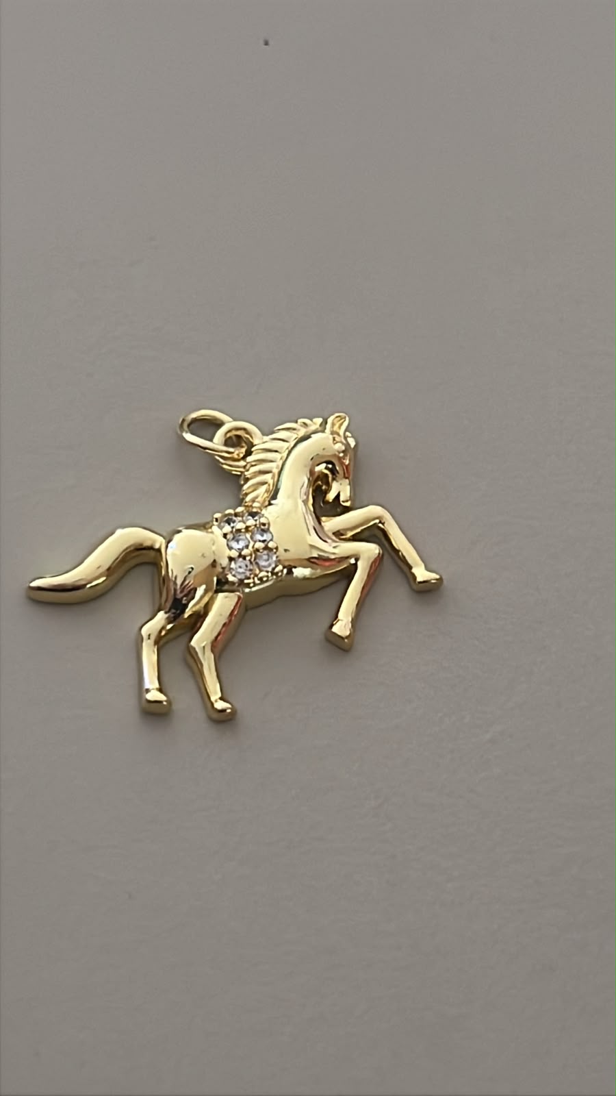 DIJE CABALLO CON ZIRCONIAS