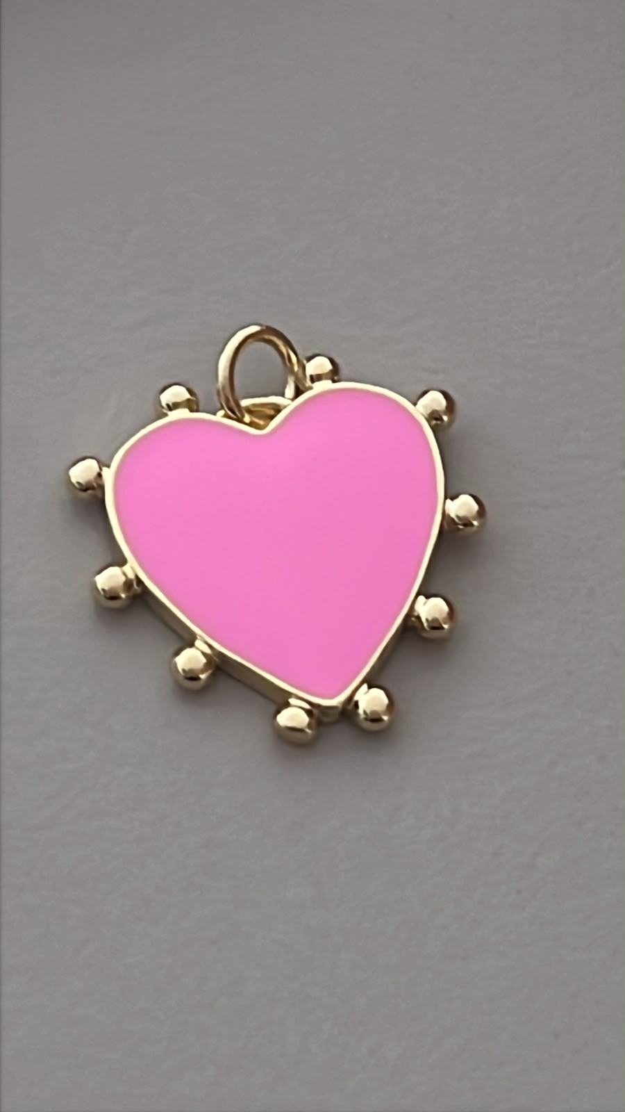 DIJE CORAZON ROSA MEXICANO