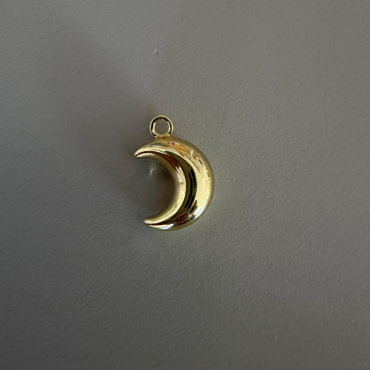 DIJE LUNA GLOBO DORADA