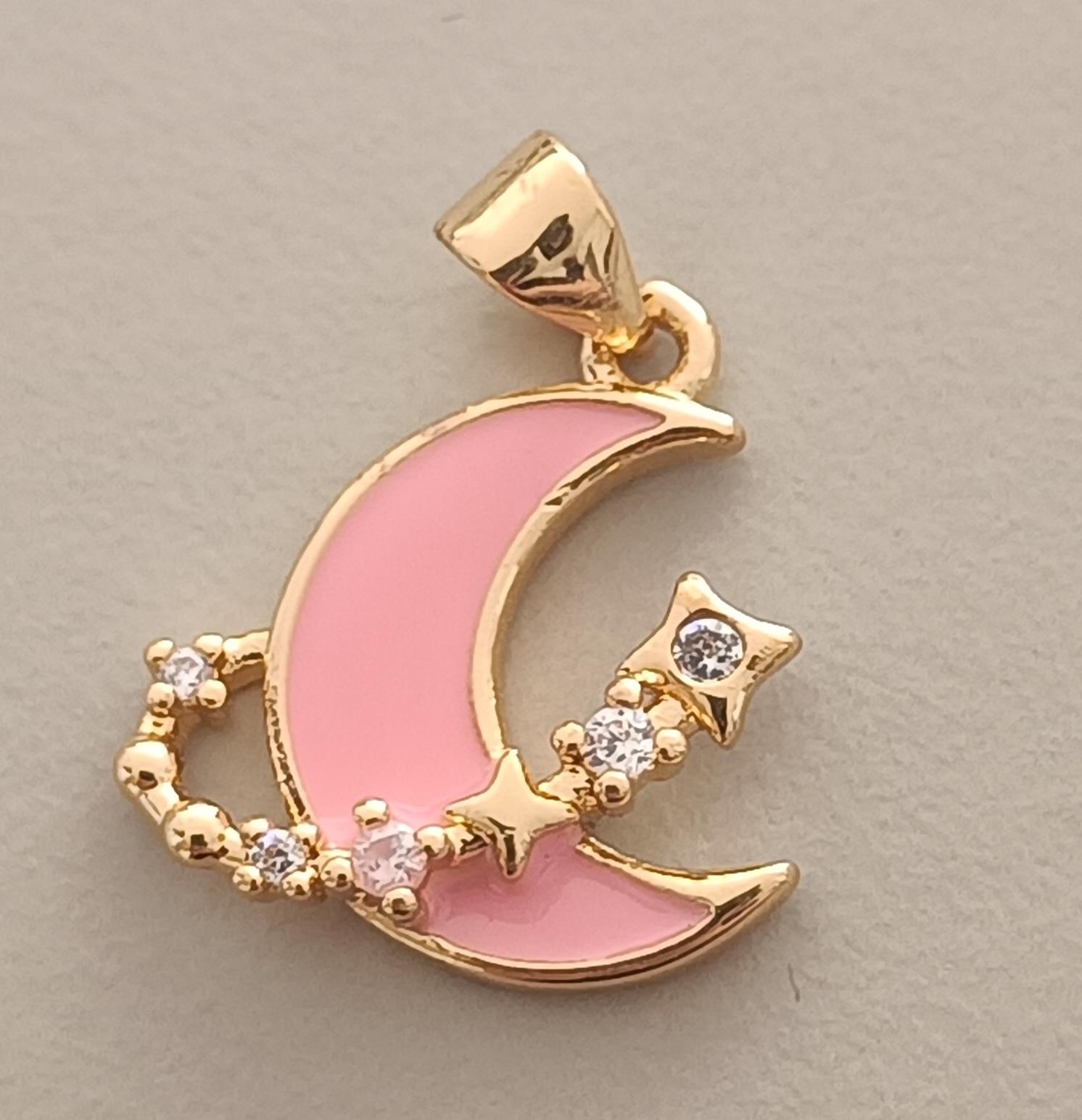 DIJE LUNA ANILLO ESTELAR
