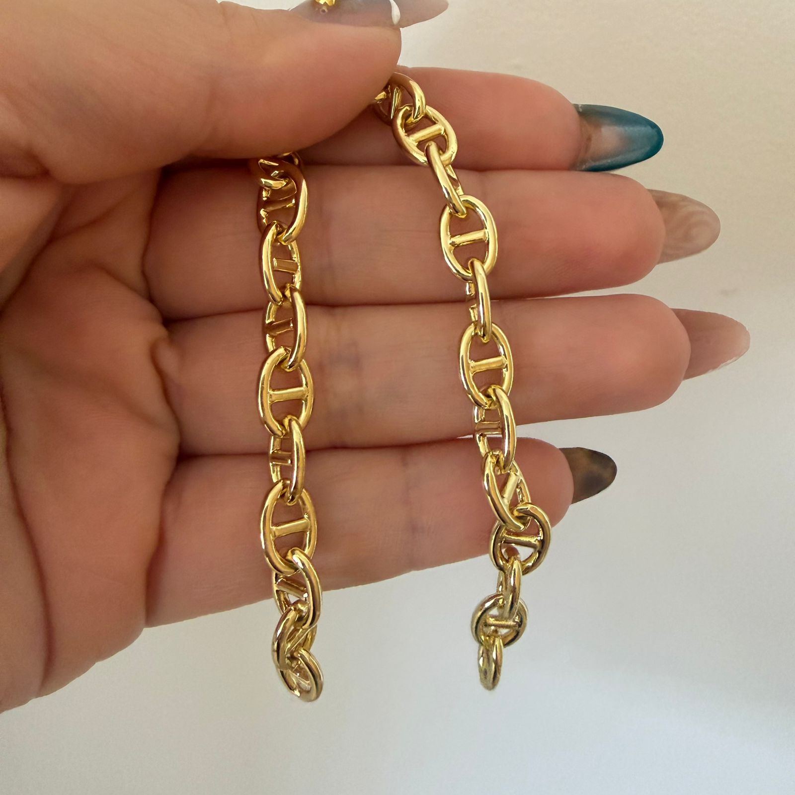 CADENA PULSERA OJAL SEMI TORSAL
