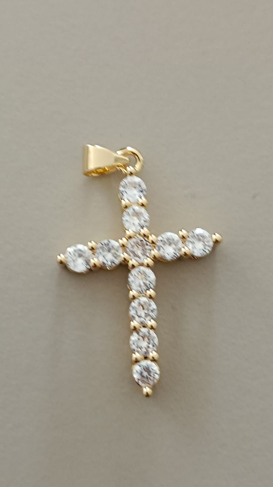 DIJE CRUZ CRISTAL