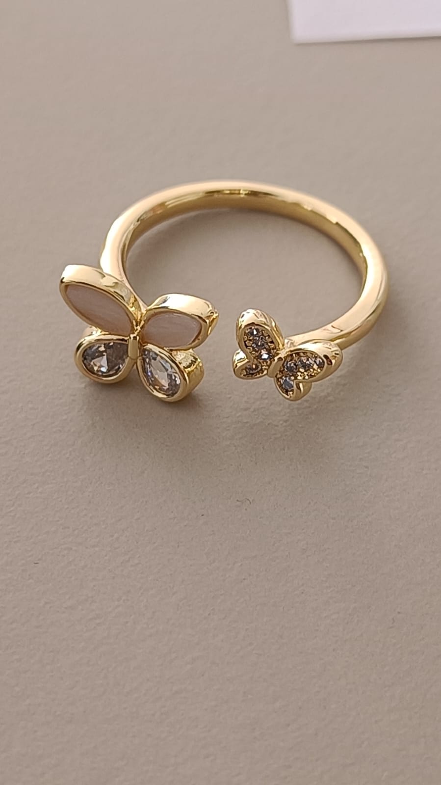 ANILLO MARIPOSA GR. CH. ESMAL. ZIR. LAMINADO