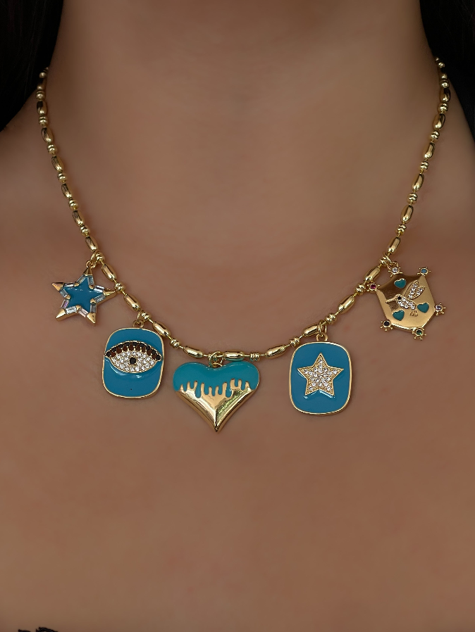 COLLAR AQUA