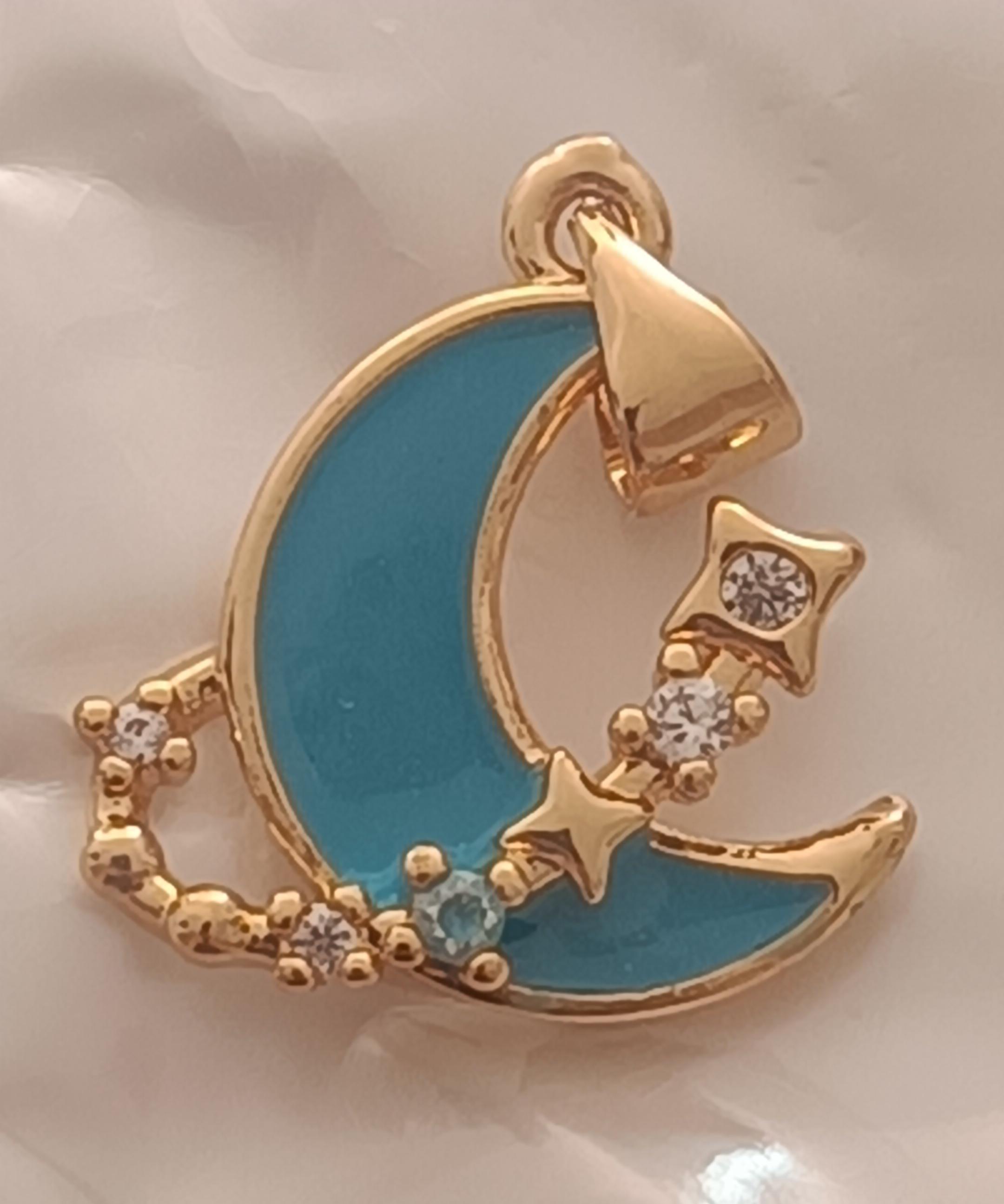 DIJE LUNA ANILLO ESTELAR 